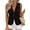 Black, variant on Women Summer Tie Front Eyelet Tank Tops Trendy Floral Vest Sleeveless V Neck Dressy Blouse Vacation Outfits