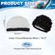 thumbnail image 2 of Gorro de baño floral Uxcell, gorro de baño de pétalos retro de poliéster, tejido elástico para mujeres con cabello largo y corto, ocio en la piscina/playa/deportes acuáticos/baño/natación, negro, 2 of 7