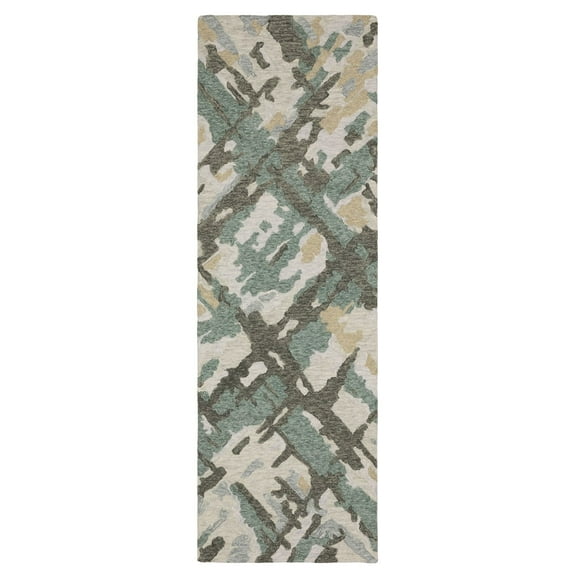 Oriental Weavers Kipton Area Rug KIP08 Contemporary Gray Abstract 2' 6" X 8' Rectangle