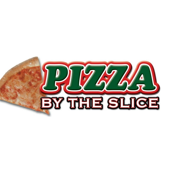 48" PIZZA by the SLICE DECAL sticker shop new