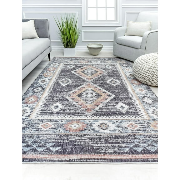 Mason Brooks Cressida CA60A Baltic Gray Moroccan Tribal Gray Area Rug, 2'6" x 4'
