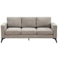thumbnail image 7 of 3-Piece Sofa Set, Modern Chenille Upholstered Sofa Couch Sets Including 3-Seat Sofa, Loveseat and Single Chair with Sturdy Metal Legs for Living Room Bedroom Apartment (1+2+3 Seat), Camel, 7 of 7