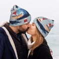 thumbnail image 5 of Lsque Beacon In The Huge Waves Of The Surf Pattern Knitted Beanie, Unisex Winter Hat, Knit Hat Winter Beanies Thick Fisherman Beanies Cuffed Plain Skull Caps, 5 of 6