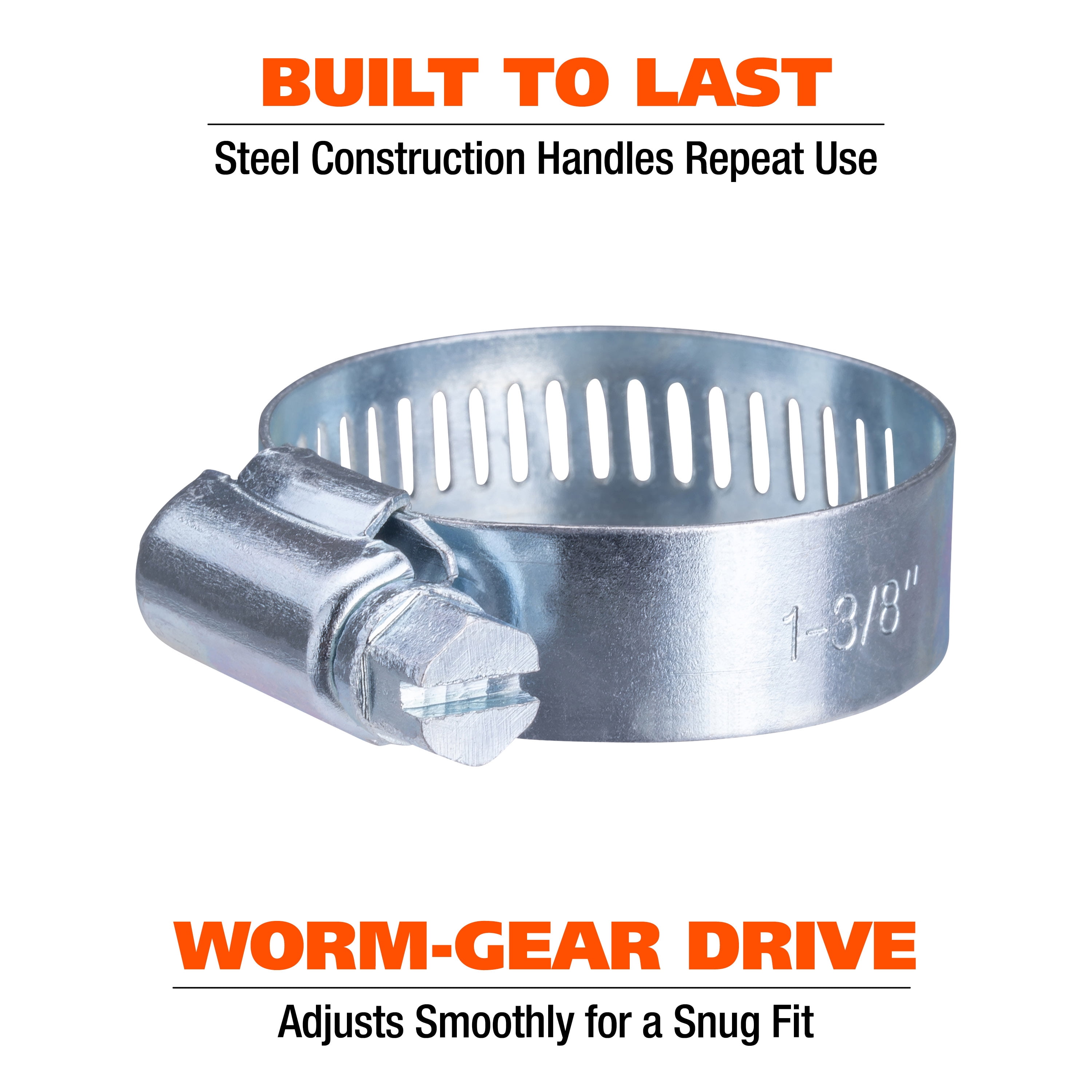 Great Neck Tools Steel Hose Clamp Assortment, 40 Piece Set