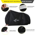 thumbnail image 2 of Aiskaer Funda para Bicicleta para 2-3 Bicicletas Impermeable Poliéster Negro Bicicletas eléctricas de Carretera de montaña Resistentes, 2 of 7