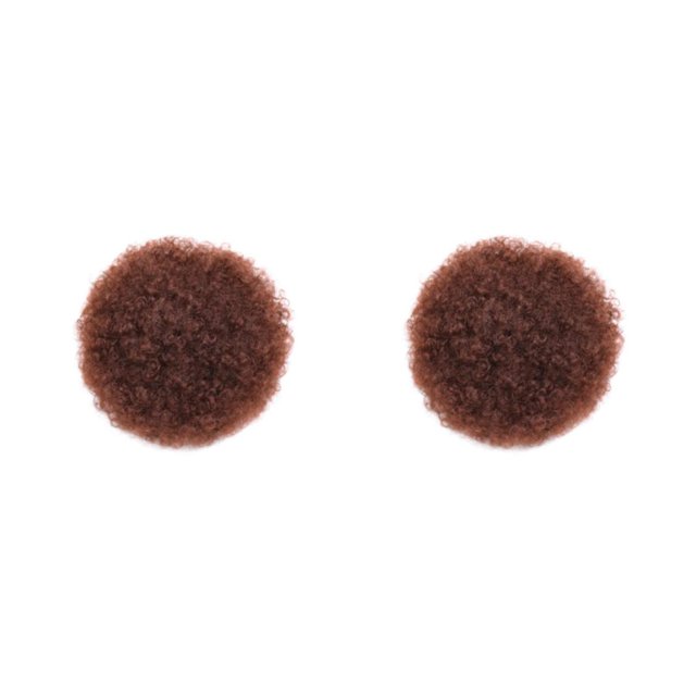 Moño de pelo corto sintético Minnieouse Afro extensión de cola de caballo rizada