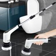thumbnail image 4 of 1 Juego de fregadora de limpieza giratoria eléctrica con pantalla Digital LED para cocina y baño, 4 of 9