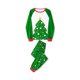 thumbnail image 5 of Conjuntos de pijamas navideños familiares a juego: camisetas de manga larga con cuello redondo + pantalones con estampado de árbol de Navidad, mono o conjunto para perro., 5 of 10