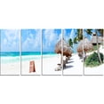 thumbnail image 2 of Caribbean Coast in Tulum Mexico - Modern Seascape Canvas Artwork, 2 of 3