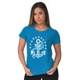 thumbnail image 3 of Let's Get Wrecked Summer Beach Anchor Womens Slim Fit Graphic Tee Brisco Brands S, 3 of 4