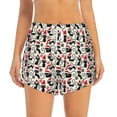 thumbnail image 2 of Goofa Christmas Cat Printed Women 2 in 1 Running Shorts,Quick Dry Athletic Workout Shorts,High Waisted Athletic Shorts with Liner Pockets-Large, 2 of 9