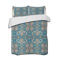 thumbnail image 2 of Teal Yellow Full Size Down Alternative Comforter, Lightweight Comforter Quilt Bedding Set with Pillow Shams Modern Luxurious Geometric Abstract Art All Seasons Bed Comforter Duvet Insert 78"x90", 2 of 7