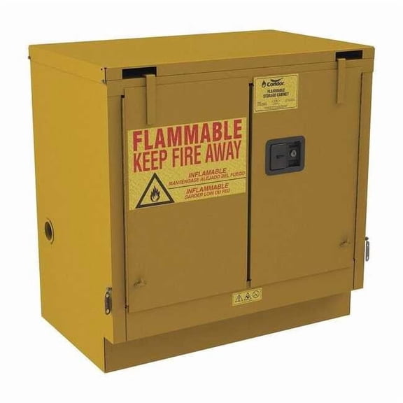 Condor Flammable Cabinet,Under Counter,22 gal. 491M66