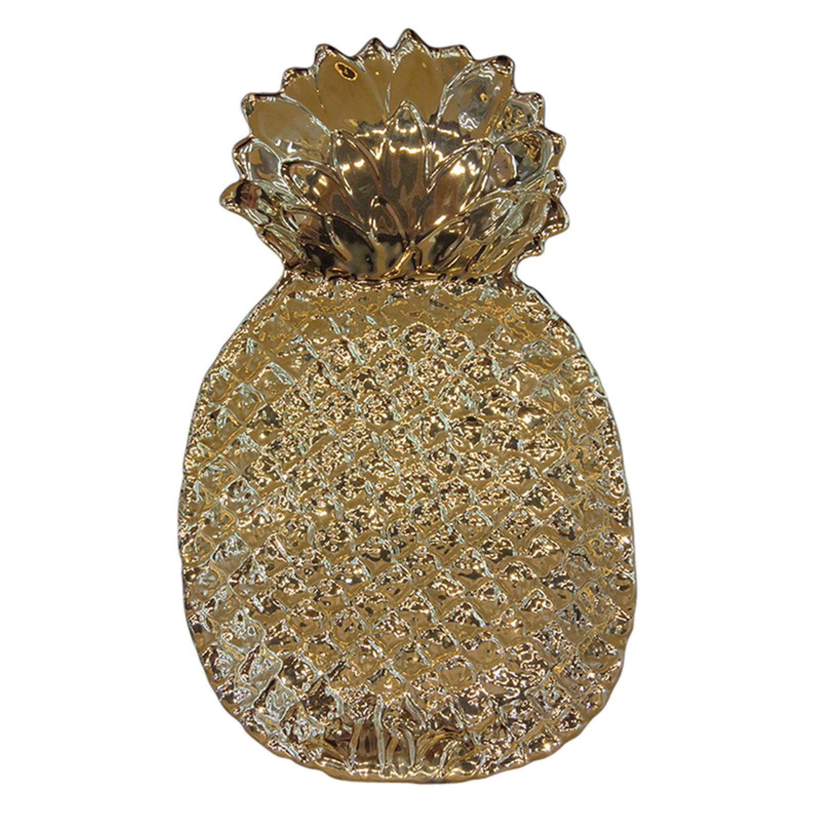 SageBrook Home Ceramic Pineapple Plate