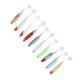 thumbnail image 2 of Vbestlife Shad Lure10PCS 10.5cm / 5g PVC se?uelos de Pesca Suaves Coloridos 3D T-Tail Baits Swimbait Fisher Tackle Accesorio Khall TJ07510, 2 of 6