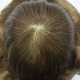 thumbnail image 3 of Toupee for Men Human Hair Replacement System 8"X10" Fine Mono Toupee Hair for Men Durable Monofilament Mens Toupee Hairpieces, 3 of 5