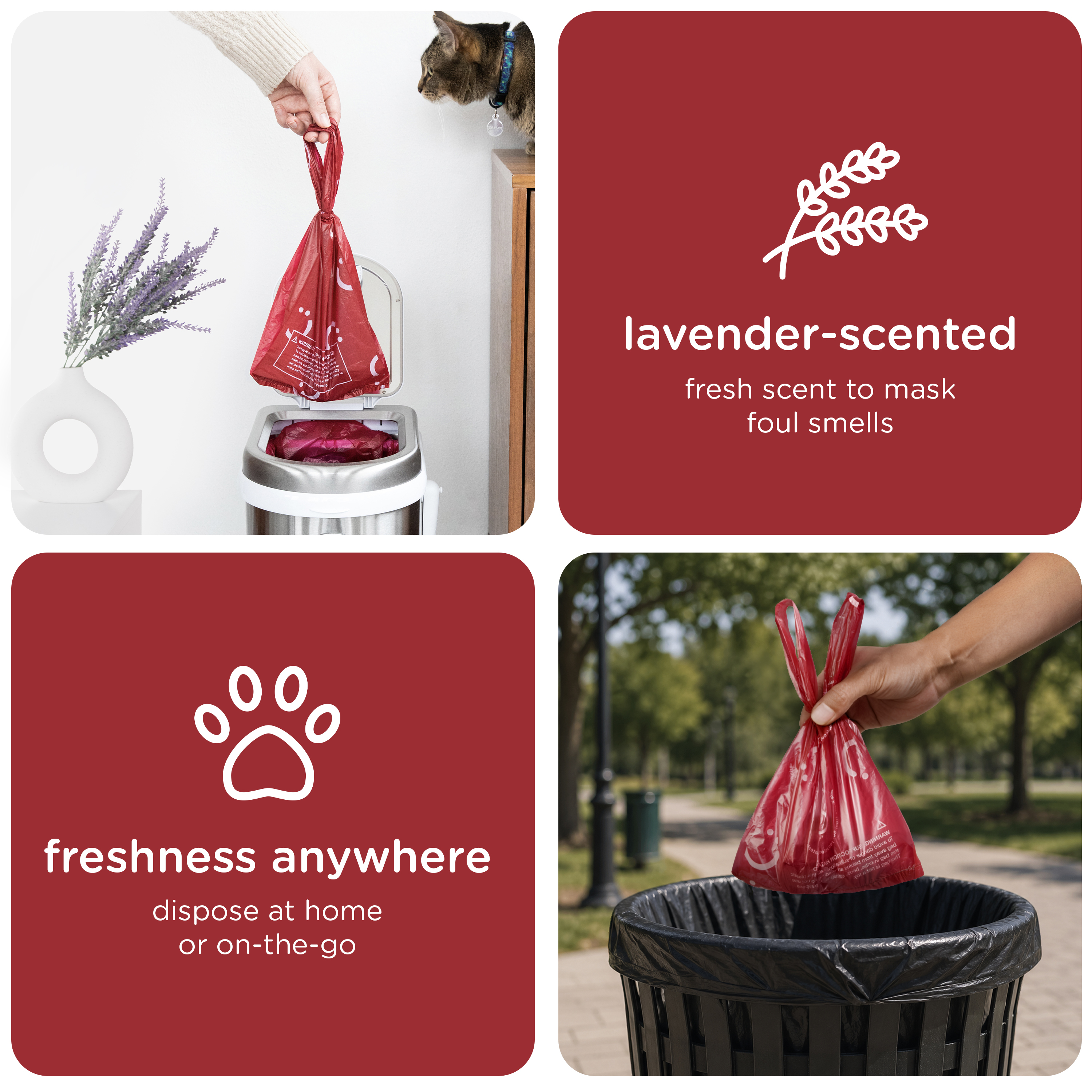 Ubbi Pet Waste Sacks Lavender Scented, 200 Count photo 3
