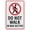 Warning Sign 1, variant on Do Not Switch Off Hand Symbol Sign 8"x12" Tin Sign Great For Garden And Yard Wall Decor