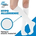 thumbnail image 4 of Absolute Support Made in USA Men, Women Support Socks 20-30mmHg White, X-Large, 4 of 10