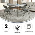 thumbnail image 5 of Flash Furniture Hercules Series Metal Folding Event Chairs with Cushioned Seats, Set of 2, Gray, 5 of 14