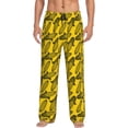 thumbnail image 2 of Lsque yellow Corn Print Men's Pajama Pants, Lounge Pant - Comfortable Home Wear,Elastic Waistband, Stylish Design-Medium, 2 of 9