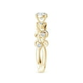 thumbnail image 3 of ANGARA Natural Claw Set Diamond Ivy Scroll Ring in 14K Yellow Gold for Women (Size-4.5mm| Color-G| Clarity-VS2) | April Birthstone, Anniversary, Jewelry Gift for Women | Natural Diamond Ring, 3 of 8