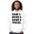 thumbnail image 4 of Camo Bucks Trucks Cute Hunter Son Men's Big & Tall Graphic Hoodie Brisco Brands 5X, 4 of 5
