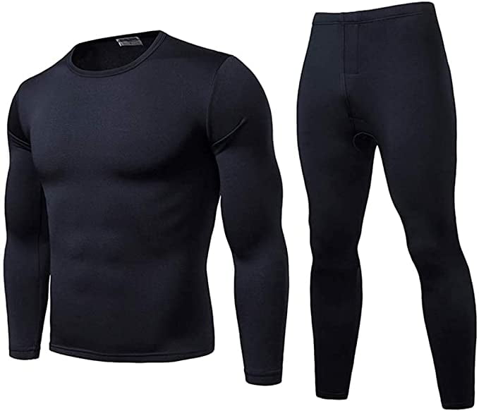 BALEAF Mens Heavyweight Thermal Underwear Pants Fleece Lined Long Johns Baselayer Bottom 