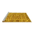 thumbnail image 2 of Ahgly Company Machine Washable Indoor Square Abstract Yellow Modern Area Rugs, 8' Square, 2 of 4