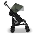 thumbnail image 4 of Jeep PowerGlyde Stroller by Delta Children Lightweight Travel Stroller with Smoothest Ride & Compact Fold, 3-Position Recline, Extra Large Storage Basket, Olive Green, 4 of 5