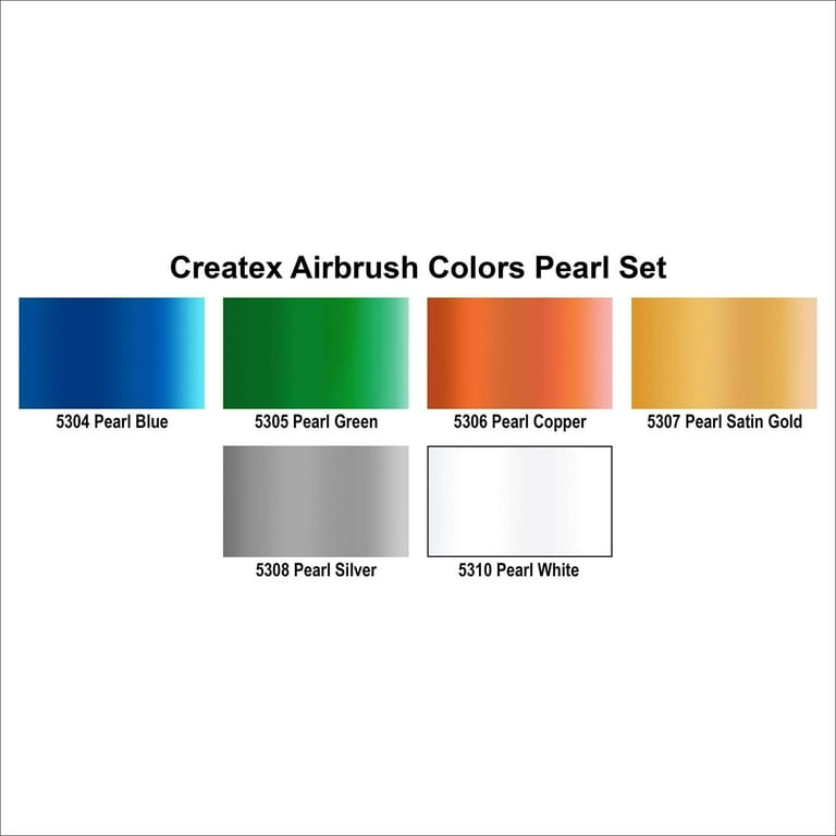 Createx Airbrush Pearlescent 6-Color Set