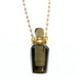 thumbnail image 1 of Colgante de botella de perfume de piedra natural 40x20x14 mm Colgante de cadena poligonal en forma de corazón de amatista cristalina en polvo, 1 of 6