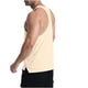 thumbnail image 4 of pstuiky Camisetas sin mangas para hombre, Camiseta deportiva informal de cuello redondo para hombre, de moda, color sólido Chaleco para hombre s, 4 of 8