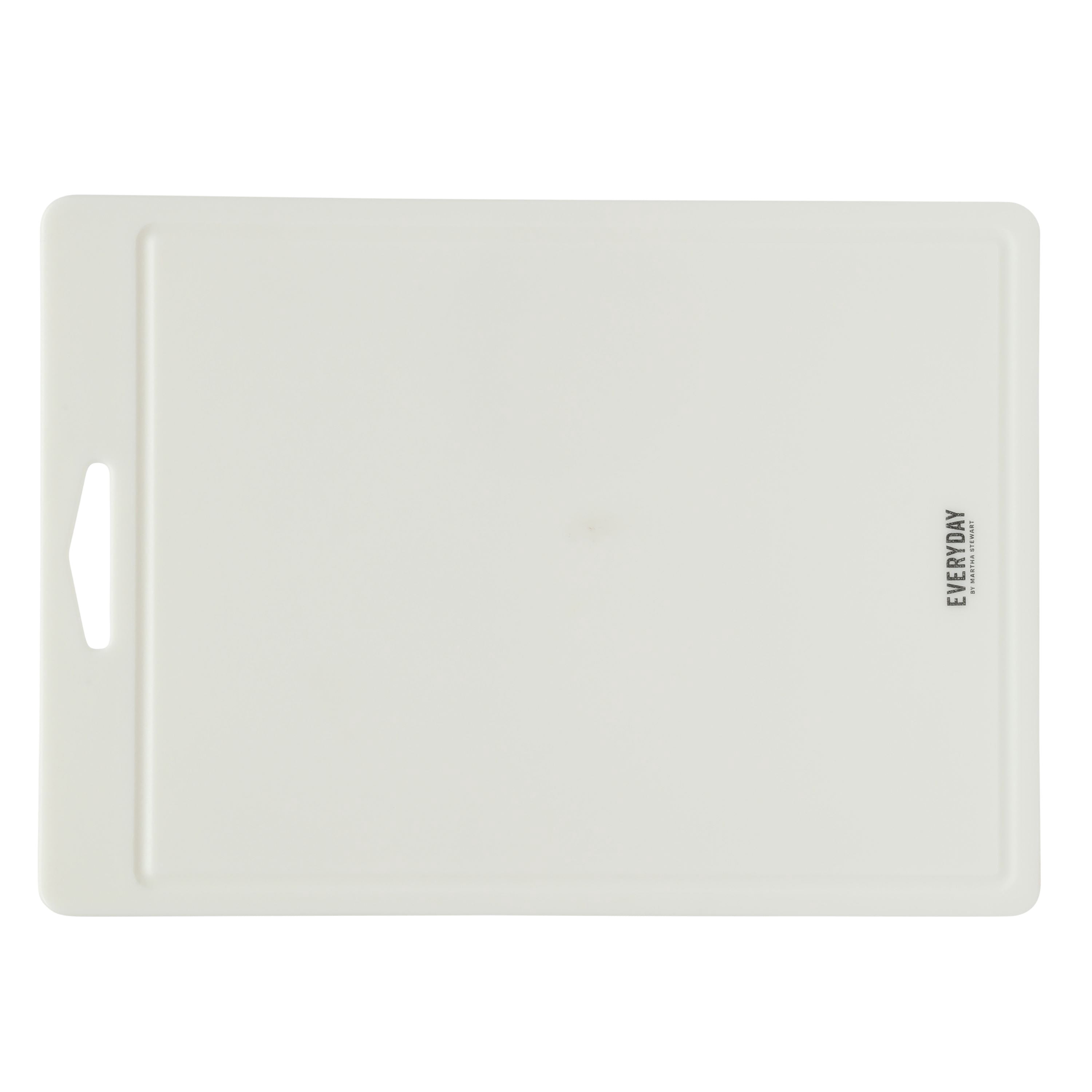 Martha Stewart 18" x 13" Plastic Cutting Boards Set for Kitchen, White