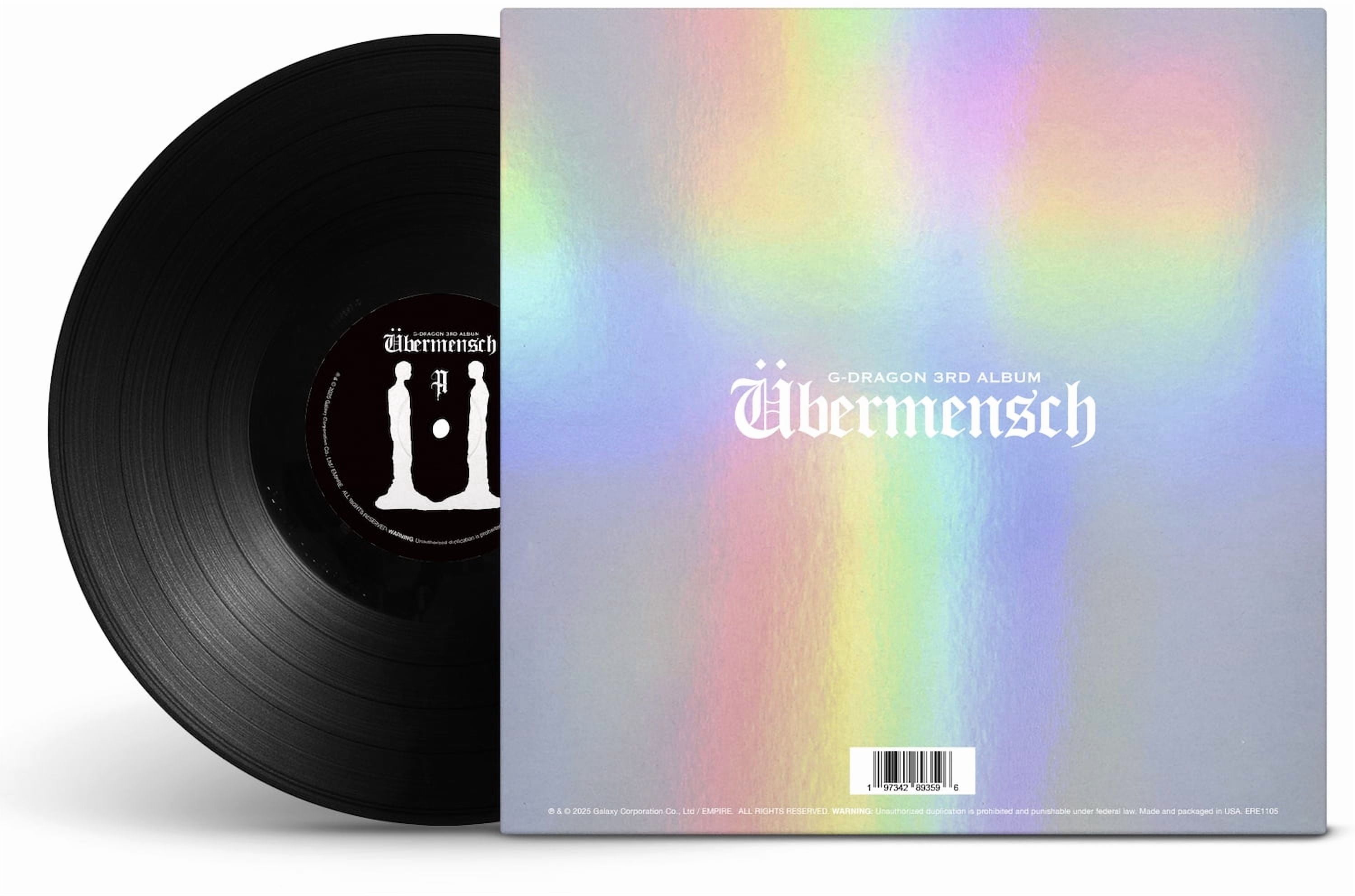 【新品】G-DRAGON / ÜBERMENSCH　レコード 傷あり G-Dragon - Ubermensch - Die-Cut Mirrorboard - Music & Performance