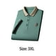 thumbnail image 5 of Camisa de manga corta para hombre, camisas de moda informales con solapa que absorben el sudor, camiseta para hombre Gris Verde 3XL, 5 of 9