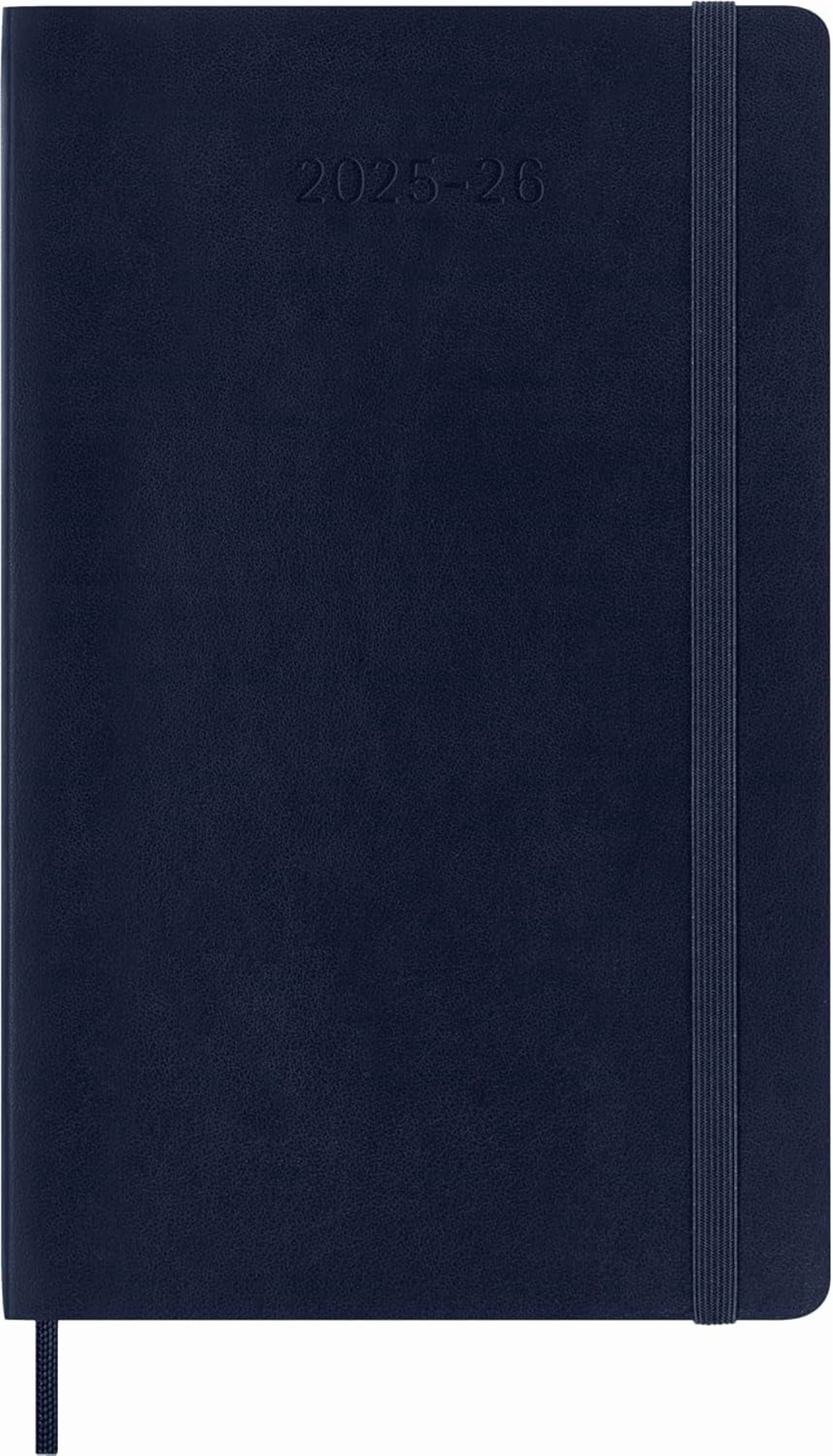Moleskine Classic 18 Month 2025-2026 Weekly Planner, Soft Cover, Large (5" x 8.25"), Sapphire Blue, 208 pages