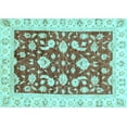 thumbnail image 1 of Ahgly Company Indoor Rectangle Oriental Light Blue Traditional Area Rugs, 5' x 8', 1 of 4