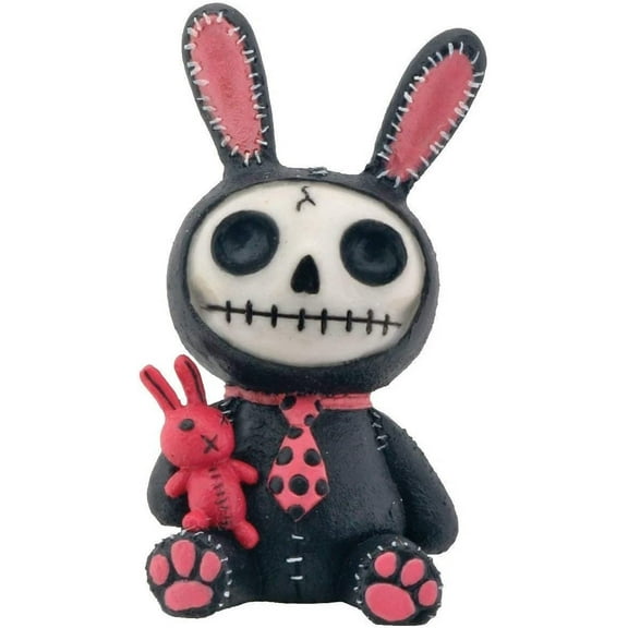 Black and Pink Bunny Bun-Bun Furry Bones Collectible Figurine
