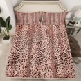 thumbnail image 2 of Manfei Aesthetic Brown Queen Sheet Sets 4 Pieces, Leopard Cheetah Print Flat Sheet, Wild Animal Queen Fitted Sheet, Lightweight Room Decor, 2 of 7
