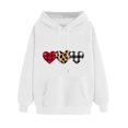 thumbnail image 2 of Viikei Women's Long Sleeve Tunic Tops,Women's Print Winter Hoodie Pullover Tops Long Sleeved Comfortable Sweatshirt White XL, 2 of 5