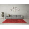 thumbnail image 3 of Ahgly Company Machine Washable Indoor Rectangle Abstract Red Modern Area Rugs, 8' x 10', 3 of 4