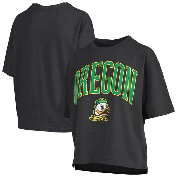 Women's Pressbox Black Oregon Ducks Nelson T-Shirt