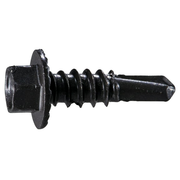 #12 x 3/4" Brown Hex Head Self-Drilling Screws (100 pcs.)