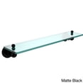 thumbnail image 5 of Astor Place Vanity Glass Shelf  with Beveled Edges - Satin Chrome / 22 Inch, 5 of 5