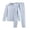 Light Blue, variant on HCYSFG Boys Solid Color Thermal Underwear Sets 2 Piece Long Sleeve Mock Neck Base Layer Sets Thermal Top And Leggings Long Johns