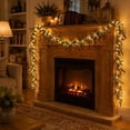 thumbnail image 5 of Dyegold Room Decor Artificial Flower Vine with LED Fairy Lights Hanging Floral Garland String Light for Bedroom Balcony Wedding Decor 70.86 in, 5 of 7