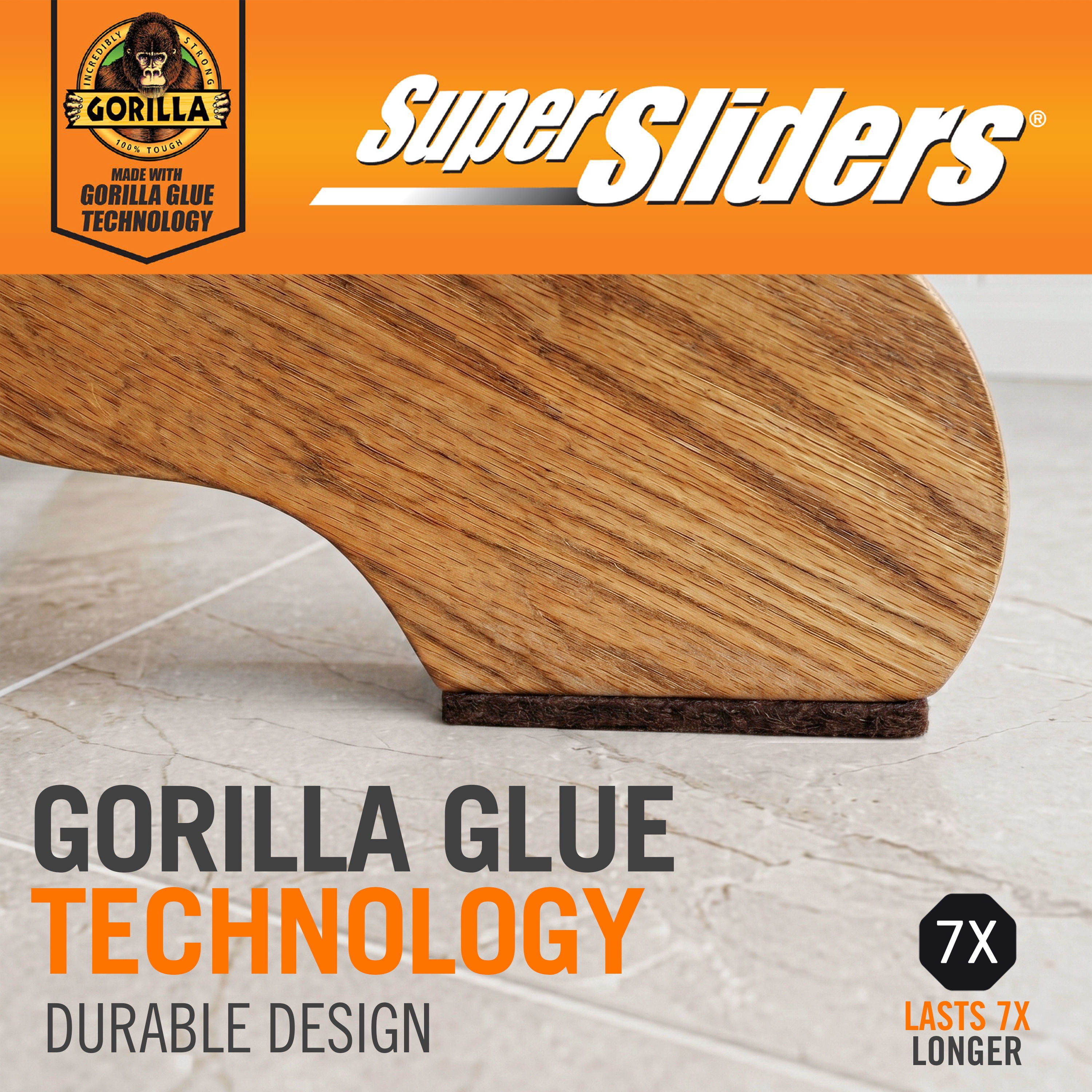 SSGG 4.5 x 6"" Brown Felt pads Blkt 2PC