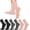 03-6 Pack 2black/2dark Gray/2pink, variant on 6 Pairs Pilates Socks with Grips for Women-Non-Slip Yoga Socks for Ballet Dance Barefoot Workout Pregnant Crew Socks