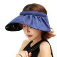 thumbnail image 2 of Windfall Sun Visor Hats Women Large Brim Summer UV Protection Beach Cap, 2 of 6
